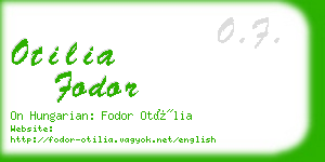 otilia fodor business card